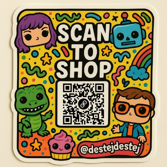120 CUSTOM QR CODE Sticker Pack - Picture 3 of 16